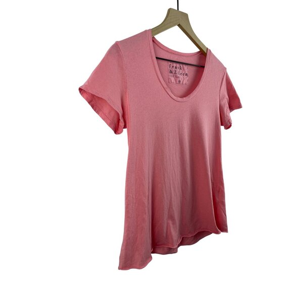 Frank & Eileen Women's XS Essential Scoop Neck Tee Lab Short Sleeve T-Shirt Pink - Picture 6 of 11